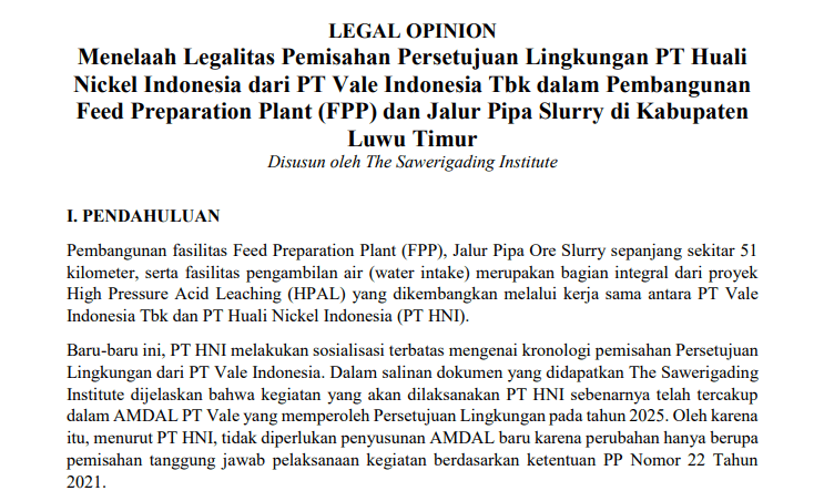 Legal Opinion TSI