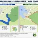 Perbandingan Perubahan Peta Lahan Kompensasi PLTA Karebbe di Desa Harapan Kec Malili Kab Luwu Timur